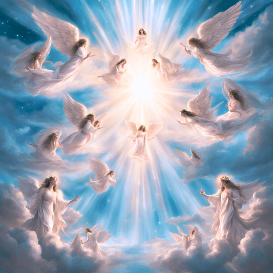 Rituel sacré d’ouverture au royaume des anges, connexion aux esprits angéliques et bénédiction protectrice divine